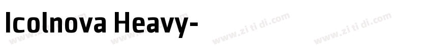 Icolnova Heavy字体转换